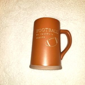 Beer Mug Stein Large 34 oz Ceramic Football My Favorite Season DDT